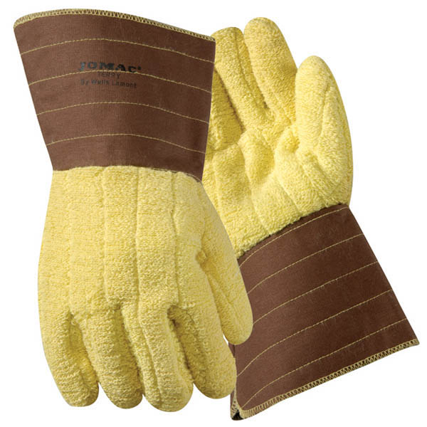 Wells Lamont 625 Jomac® Kevlar® A4 Heat Gloves w/ Duck Gauntlet Cuffs 